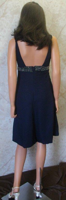 navy chiffon mother of the bride dress