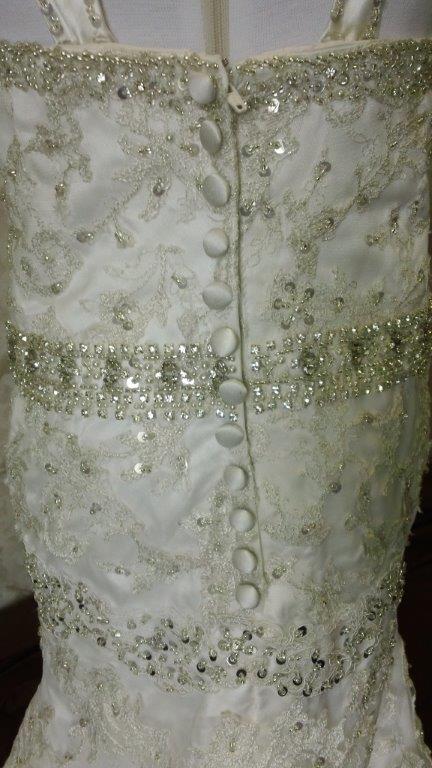 rows of pearl and crystal embellishments