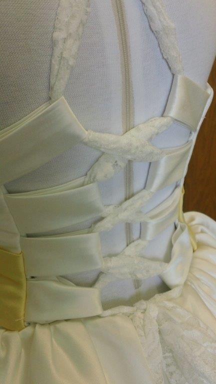 open lace corset back