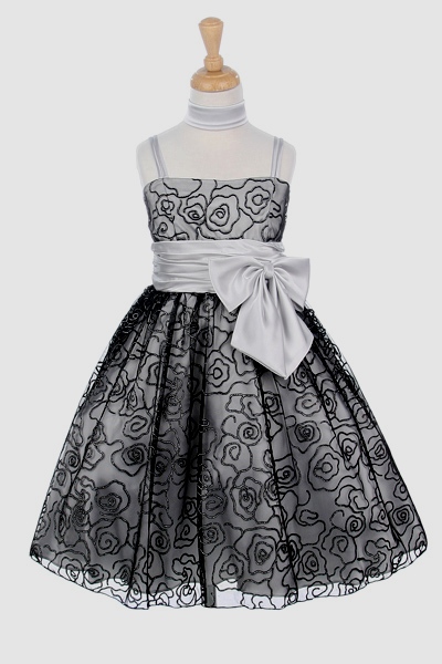 black and silver cheap holiday dresses for girls