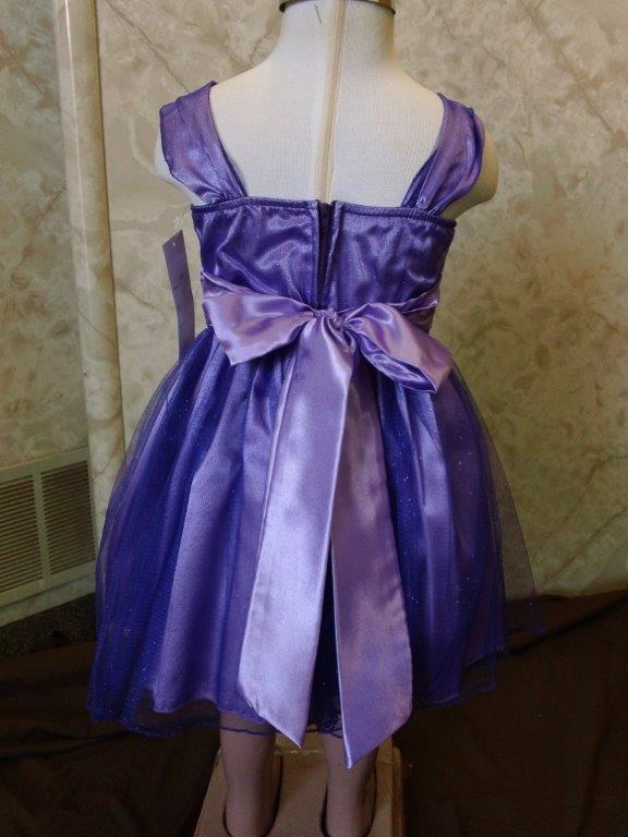purple flower girl dresses cheap