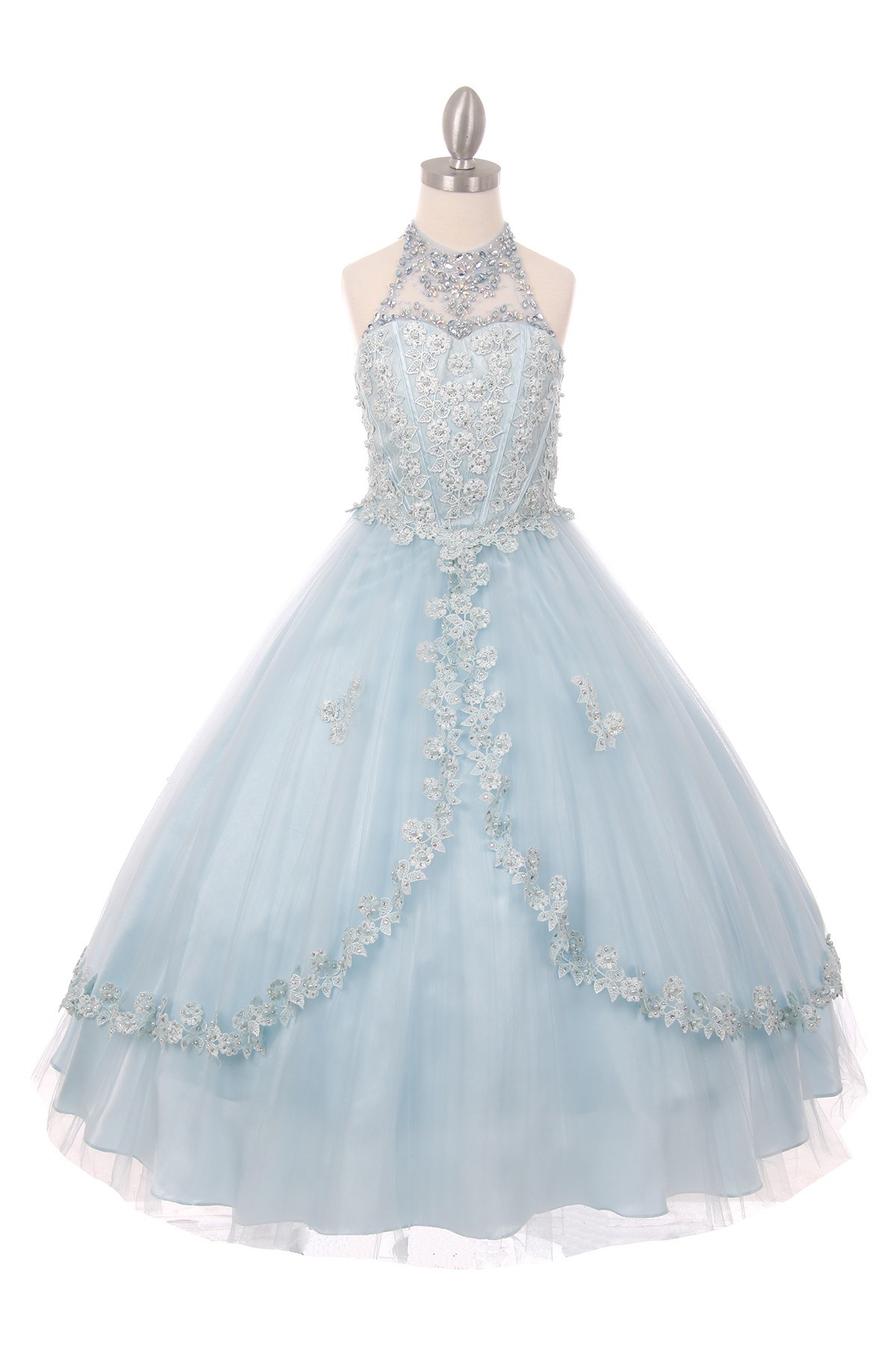 blue pageant dresses