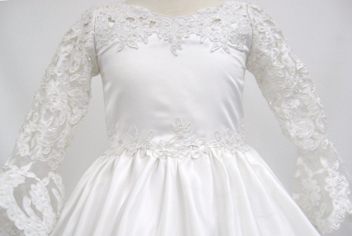 communion dress with long sleeves