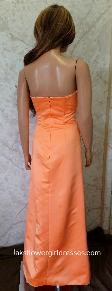 Orange bridesmaid dress