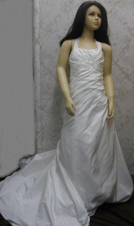 A Line Floor Length miniature wedding gown