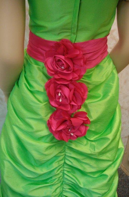 LIME AND HOT PINK PICKUP DRESS