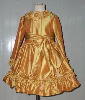 girls gold dress
