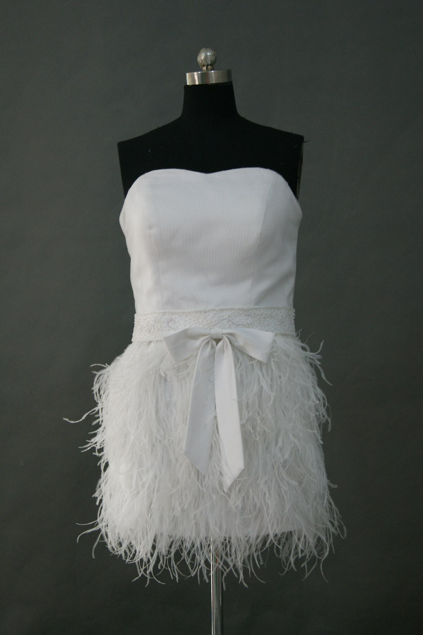 mini feather dress