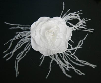 Rose Bridal Hair Flower