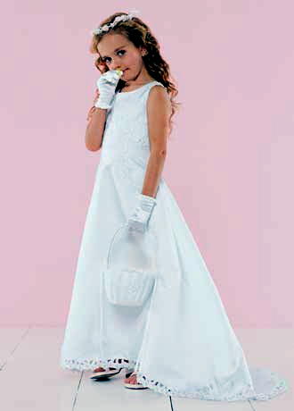 Cheap long white or ivory mini bride dress with train in stock!  Miniature bride dresses for cheap $40.00.