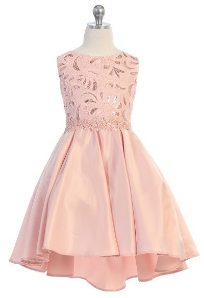 Girls formal blush dresses