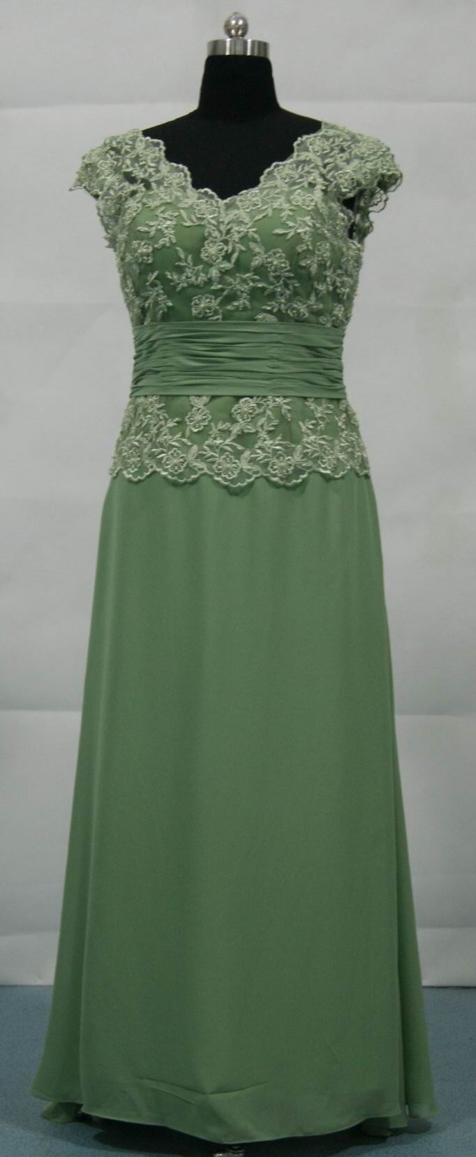 Green mother of groom chiffon dresses