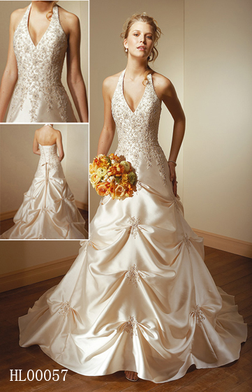 halter bridal gowns