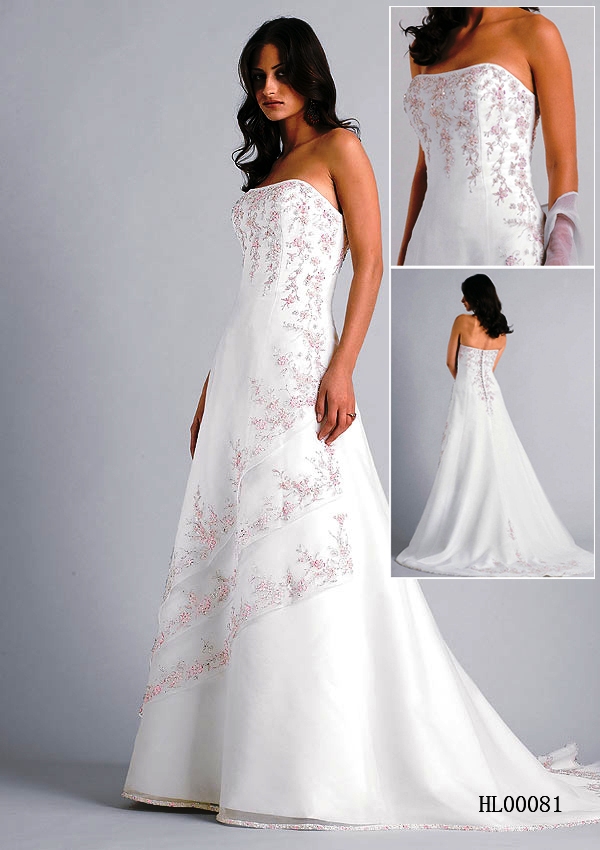 layered bridal dress