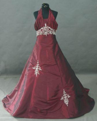 Burgundy pageant dress