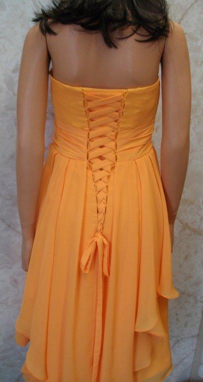 tangerine bridesmaid dresses