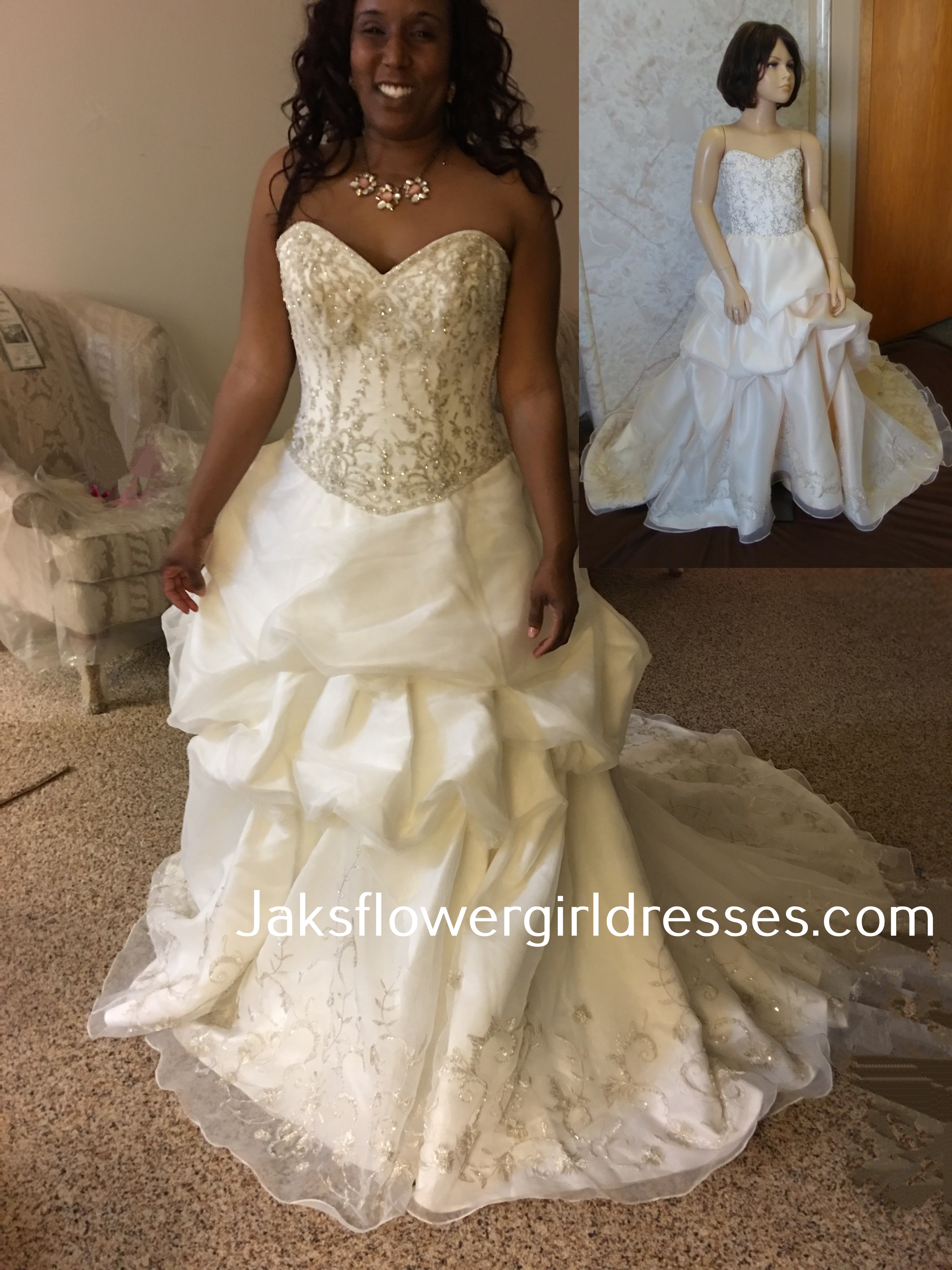 miniature bride flower girl dresses