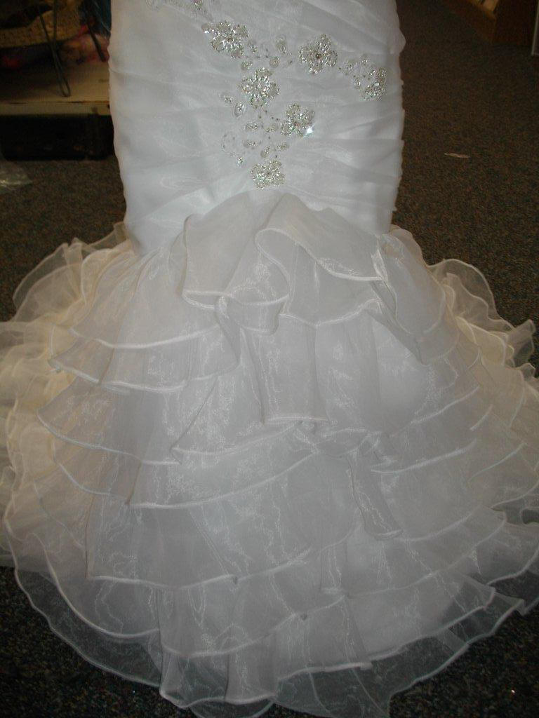 organza multi tiered flower girl bridal skirt