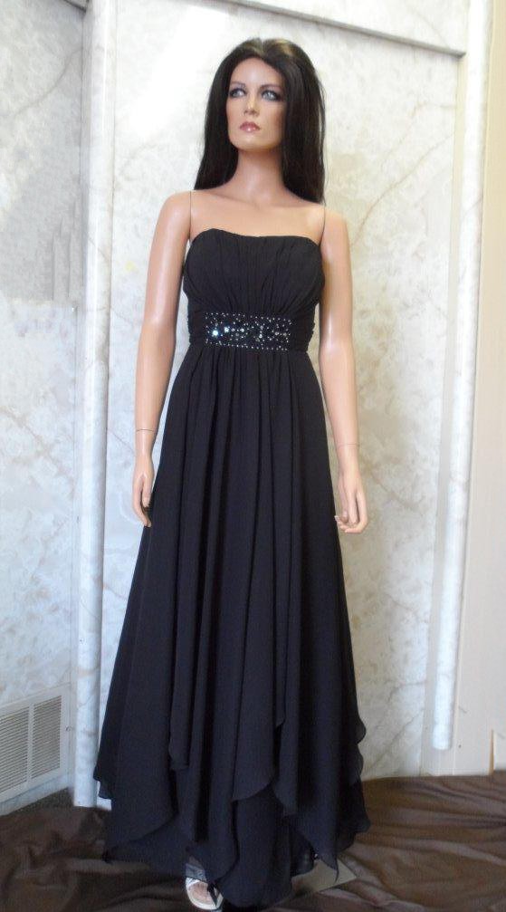 long black bridesmaid dress
