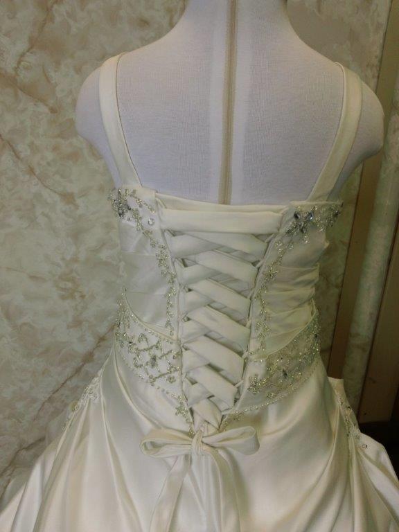 corset flower girl gown
