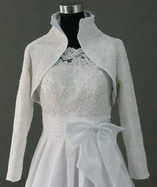wedding dress long sleeve jacket