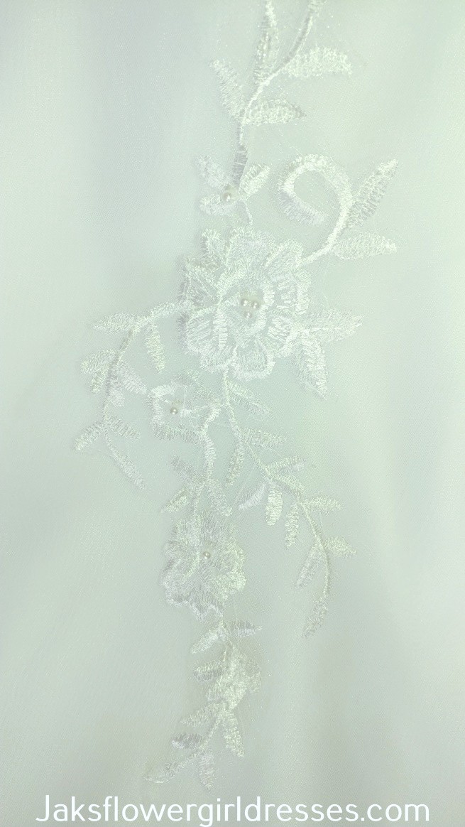 White lace miniature bride dress
