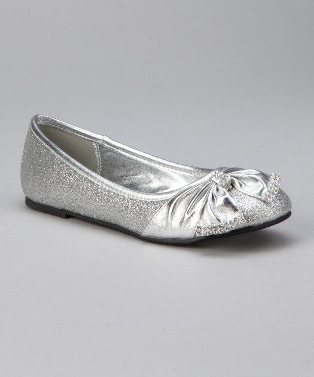 silver kids shoes