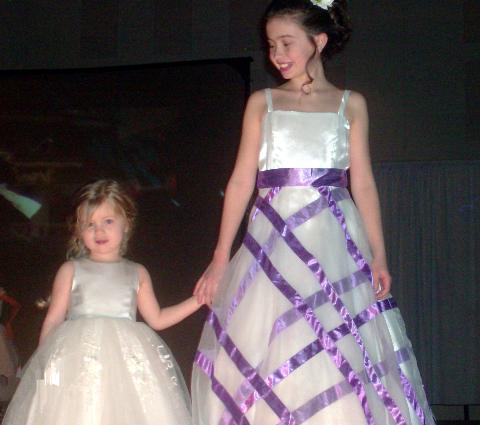 long junior bridesmaid dress