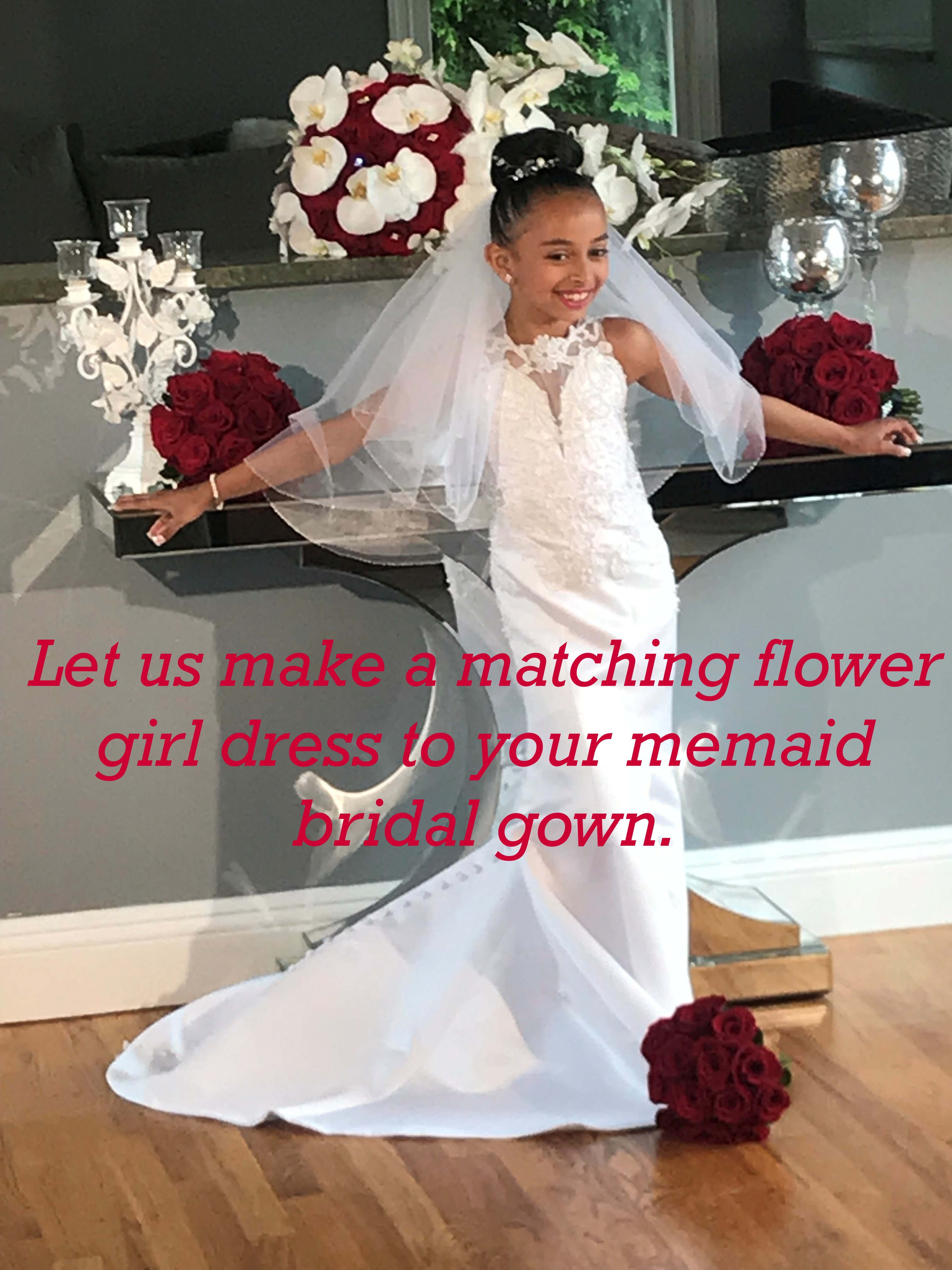 let us make a matching flower girl dress