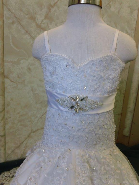 crystal wedding sash flower girl dress