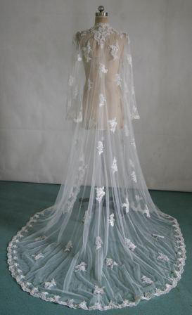 long lace bridal jacket
