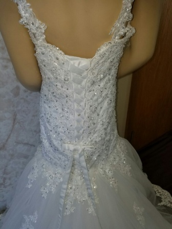 Fit and flare flower girl wedding dress