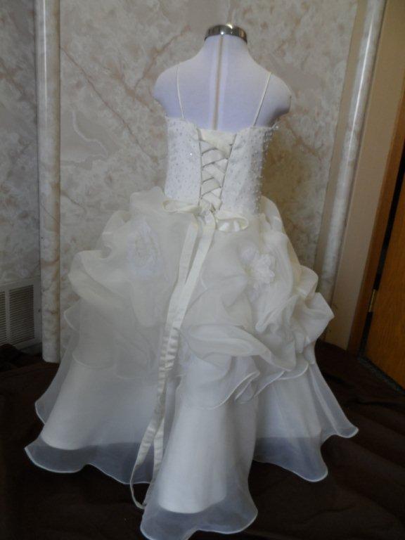 organza bridal ball gown with pickups