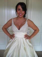 Brides photo to match my wedding gown