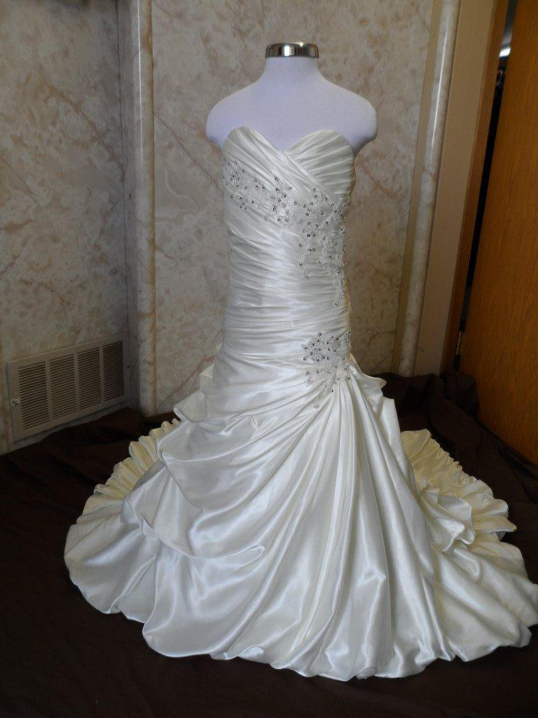 bubble layered miniature bridal gown
