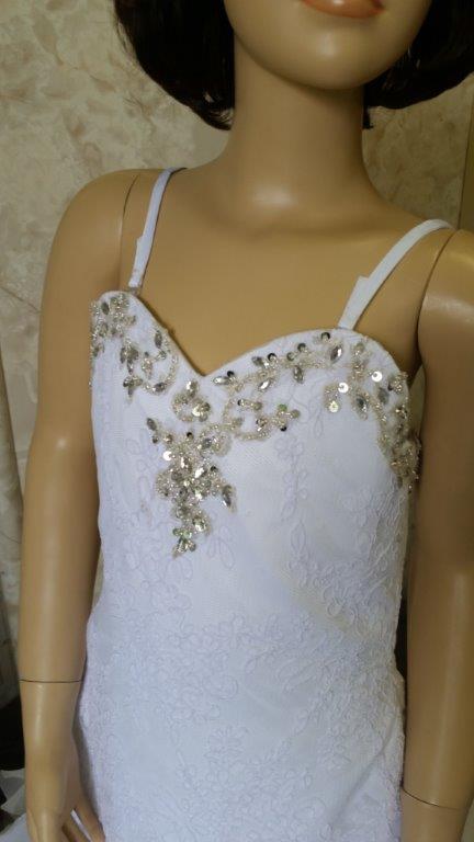 mermaid lace fitted bodice