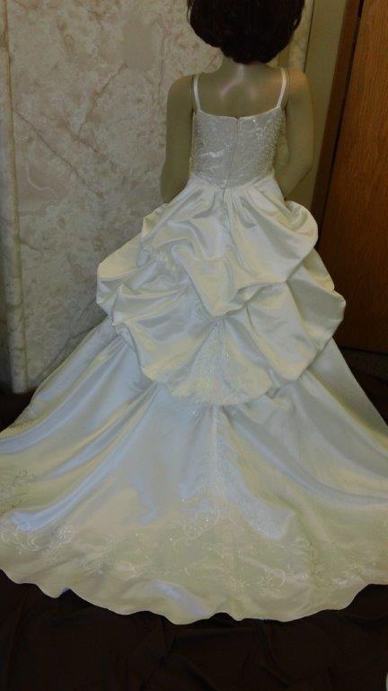 lvory ball gown skirt with pickups