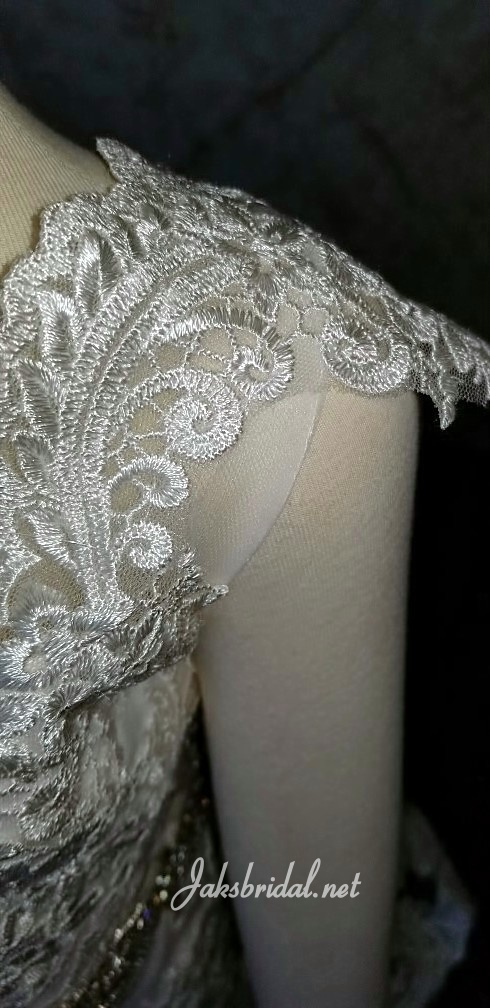 lace cap sleeve flower girl dress