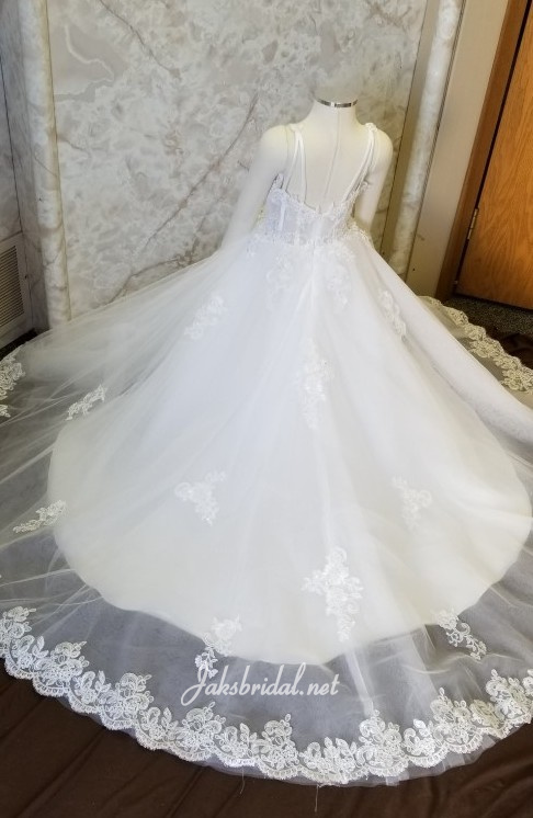 illusion bodice mini wedding dress