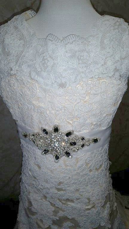 ivory lace mermaid flower girl dress