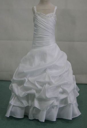 white gown with silver beading