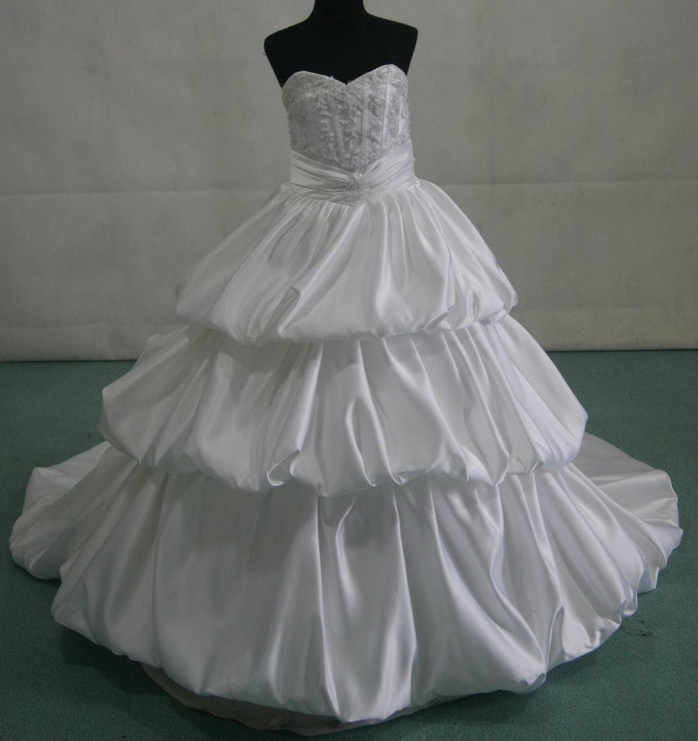 bubble tier miniature bride gown