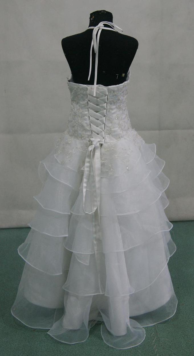 girls tiered pageant gown