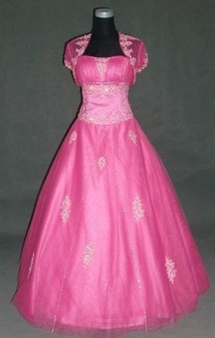 Pink formal gown