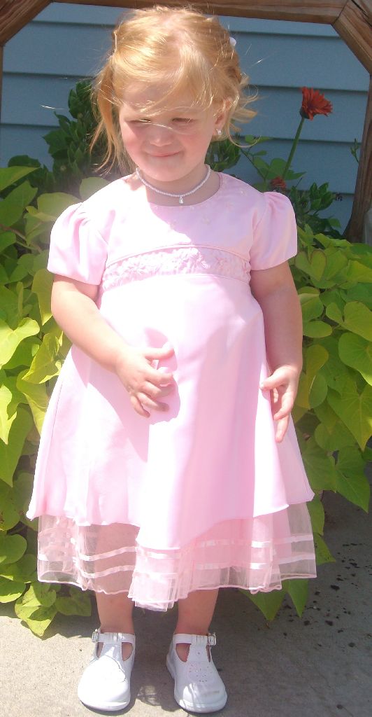 Extra large pink infant dress $25