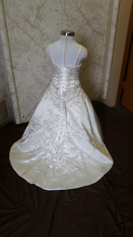 toddler wedding gown with train