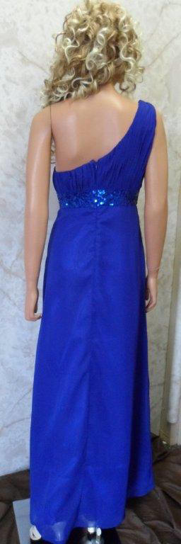 Blue one shoulder dress