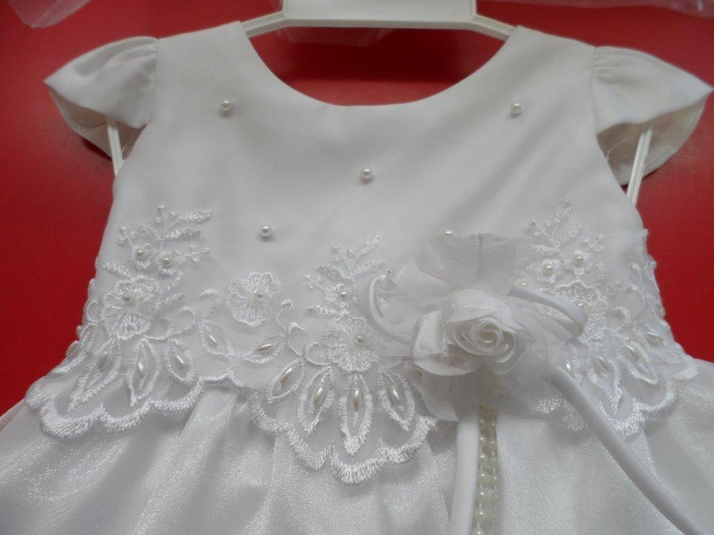 White baby dress, infant dress sale.