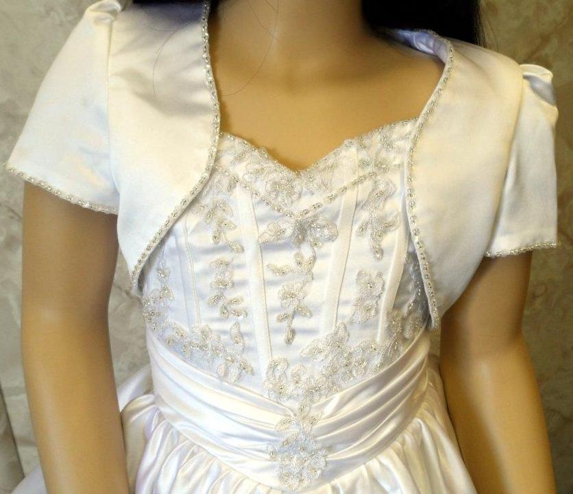 miniature bridal gown with jacket