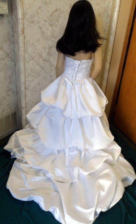 bubble tiered gown